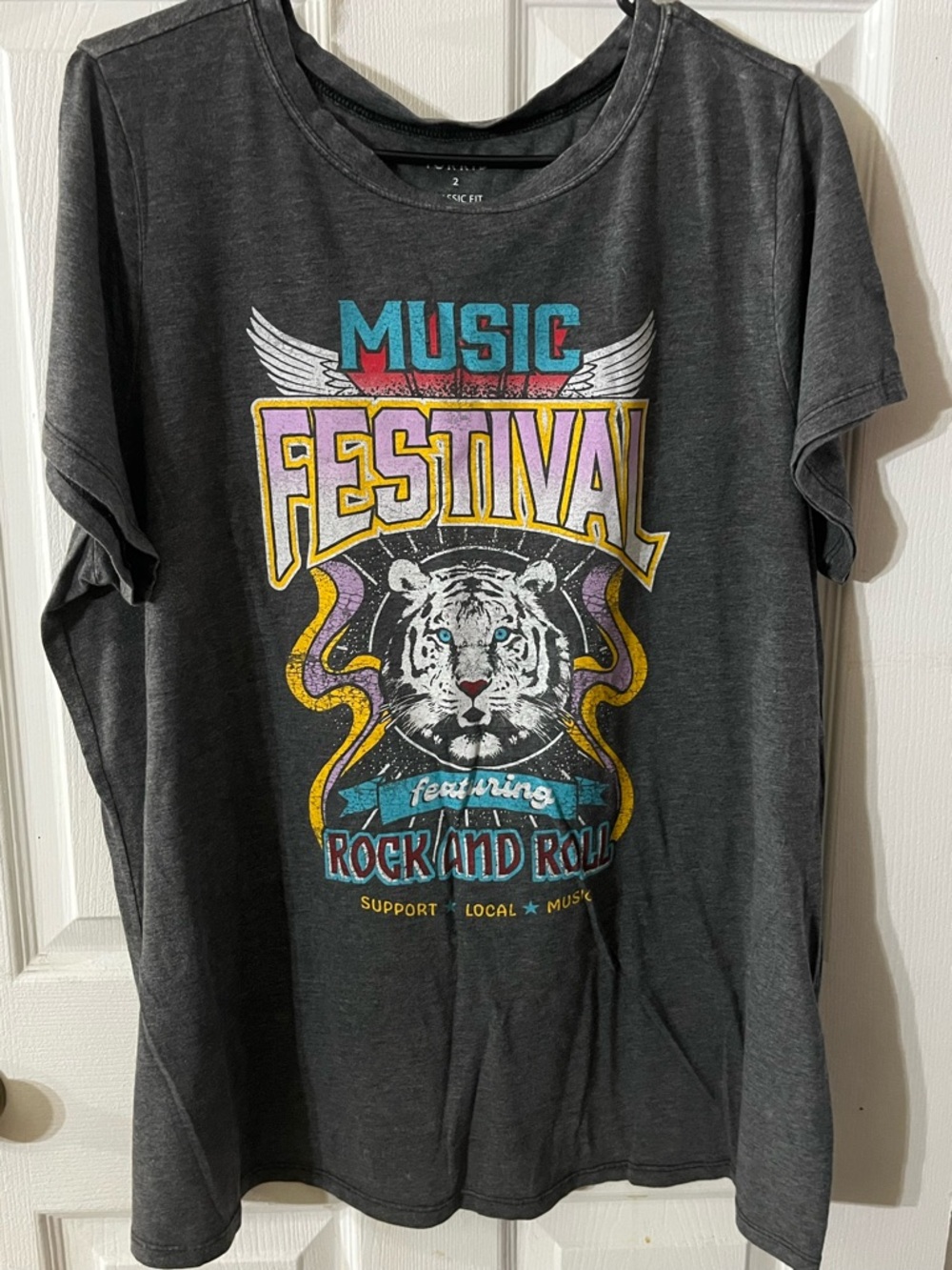 torrid Charcoal Classic Fit Graphic Tee